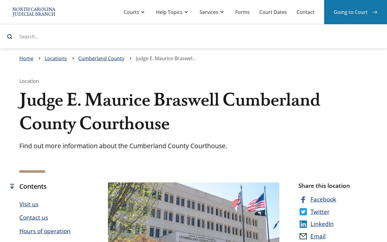 Cumberland County criminal court records at Braswell Courthouse