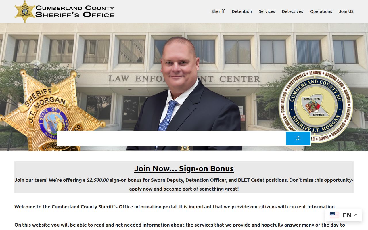 Cumberland County criminal records and Sheriff services