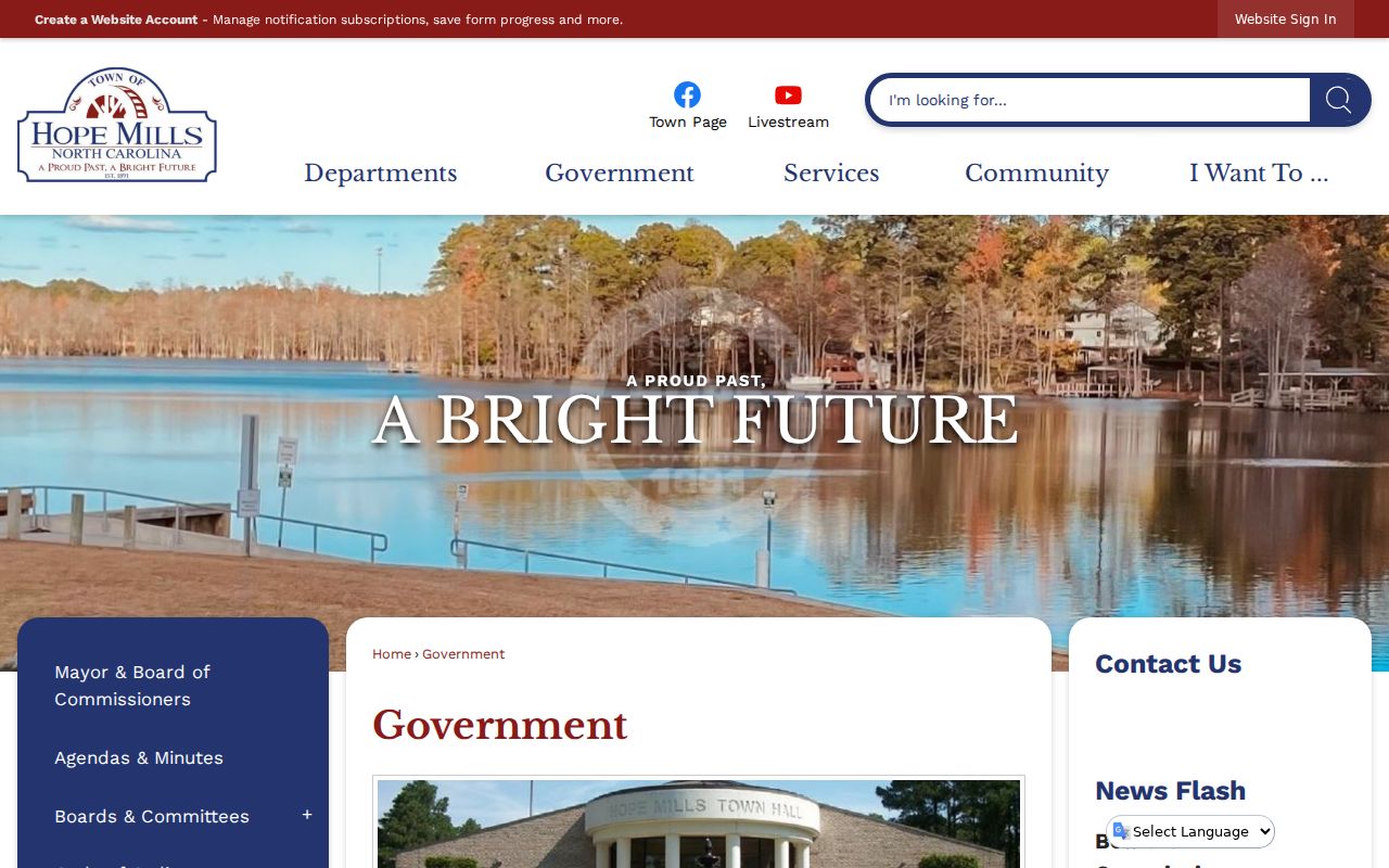 Hope Mills Police Department source for Hope Mills criminal records